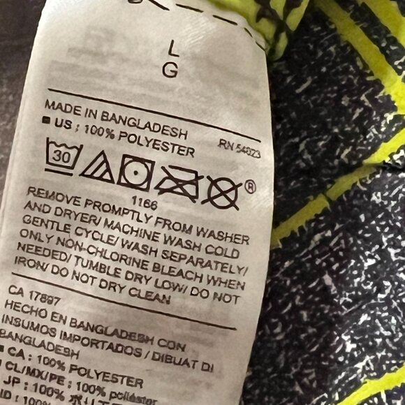 Old Navy Swim Trunks Size Large Gray Yellow size L, Mens NWT - Picture 6 of 9